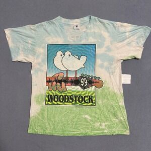 Vintage 1994 Woodstock 94 Music Festival Tie Dye T Shirt Delta Mens Size Large